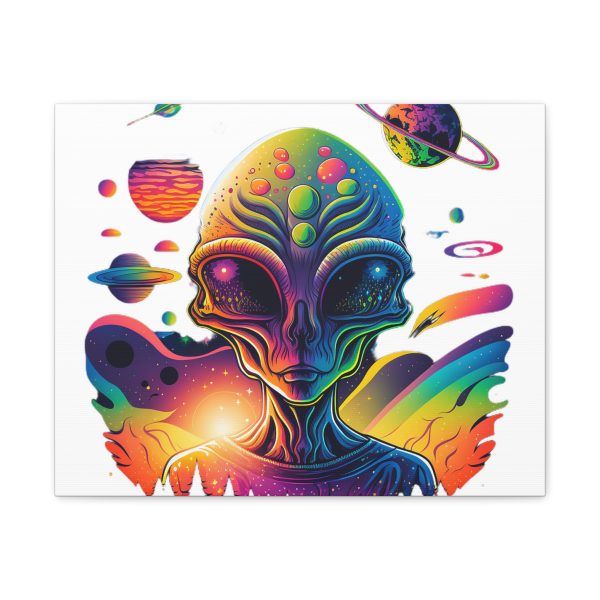 Alien Art Canvas Print, Colorful Wall Decor, Retro Sci-Fi Artwork, Unique Home Accent, Space Lover Gift - Image 45