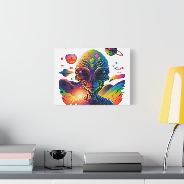 Alien Art Canvas Print, Colorful Wall Decor, Retro Sci-Fi Artwork, Unique Home Accent, Space Lover Gift - Image 23