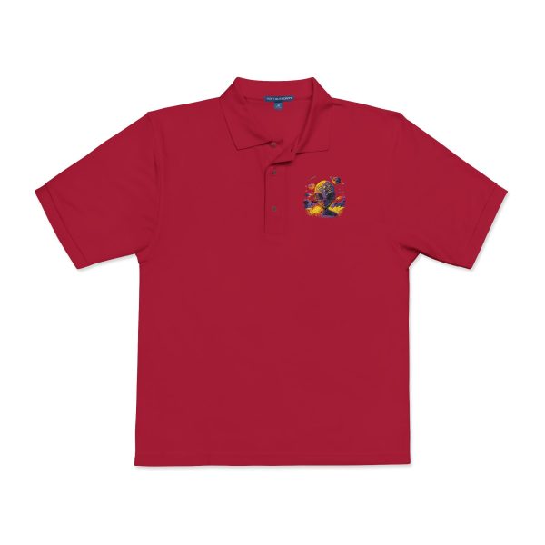 Floral Embroidered Unisex Polo Shirt | Casual Wear, Gift for Him/Her, Summer Style, Outdoor Events, Birthday Gift - Image 25