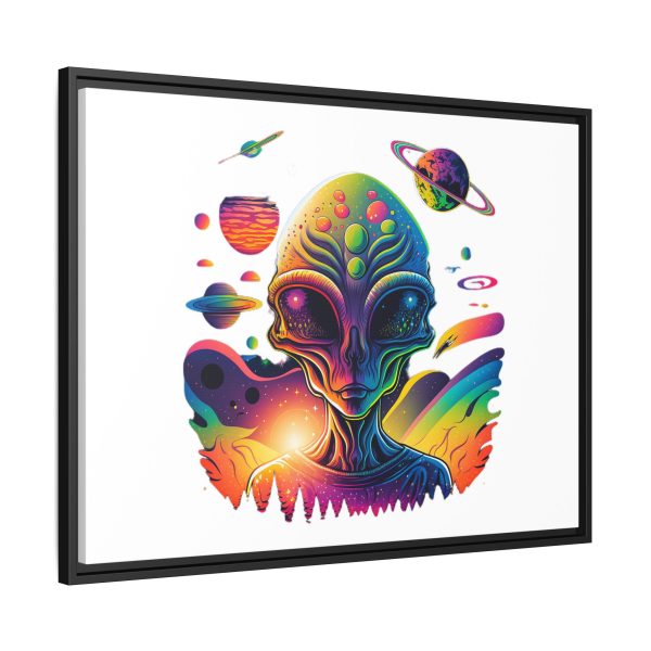 Vibrant Alien Canvas Art Print, Framed Decor for Sci-Fi Lovers, Cosmic Wall Art, Colorful Home Decoration, Unique Gift Idea - Image 26