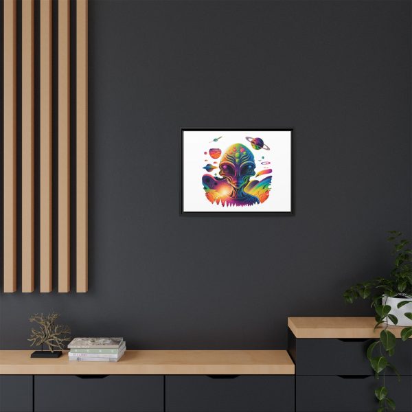 Vibrant Alien Canvas Art Print, Framed Decor for Sci-Fi Lovers, Cosmic Wall Art, Colorful Home Decoration, Unique Gift Idea - Image 20