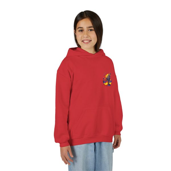 Youth Heavy Blend Hooded Sweatshirt with Colorful Graphic - Image 48