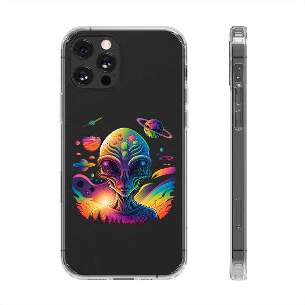 Alien Galaxy Clear Phone Case, Cosmic Phone Cover, Space Lover Gift, Unique Design for iPhone, Galaxy Phone Case - Image 19
