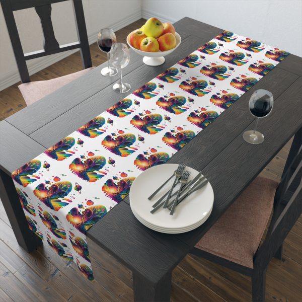 Colorful Boho Table Runner, Home Decor, Dining Table Accent, Kitchen Table Decoration, Gift for Housewarming, Bohemian Tablecloth - Image 8