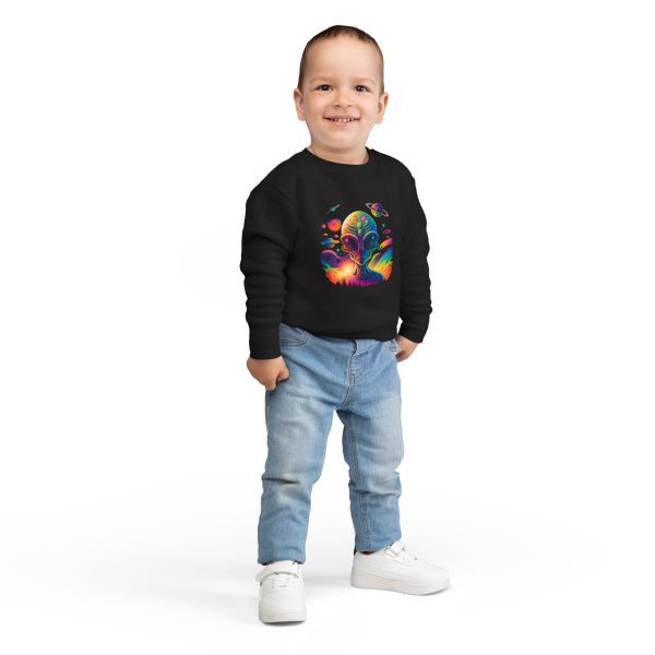 Cosmic Alien Toddler Sweatshirt - Cute Space Theme, Perfect for Birthdays, Gifts, Astronaut Enthusiasts, Baby Shower, Everyday Wear - Image 20