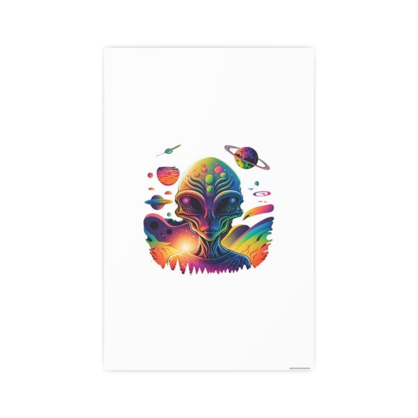 Colorful Alien Art Poster, Psychedelic Wall Decor, Outer Space Prints, Home Decoration, Gift for Sci-Fi Lovers - Image 127