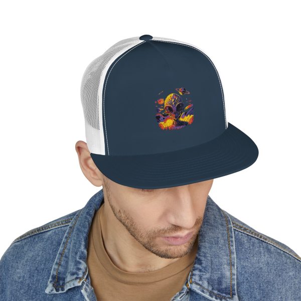 Vibrant Embroidered Trucker Cap, Colorful Hat for Festivals, Outdoor Events, Casual Wear, Unique Gift, Summer Accessory - Image 9