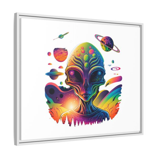 Vibrant Alien Canvas Art Print, Framed Decor for Sci-Fi Lovers, Cosmic Wall Art, Colorful Home Decoration, Unique Gift Idea - Image 178