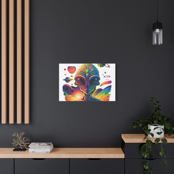 Alien Art Canvas Print, Colorful Wall Decor, Retro Sci-Fi Artwork, Unique Home Accent, Space Lover Gift - Image 72