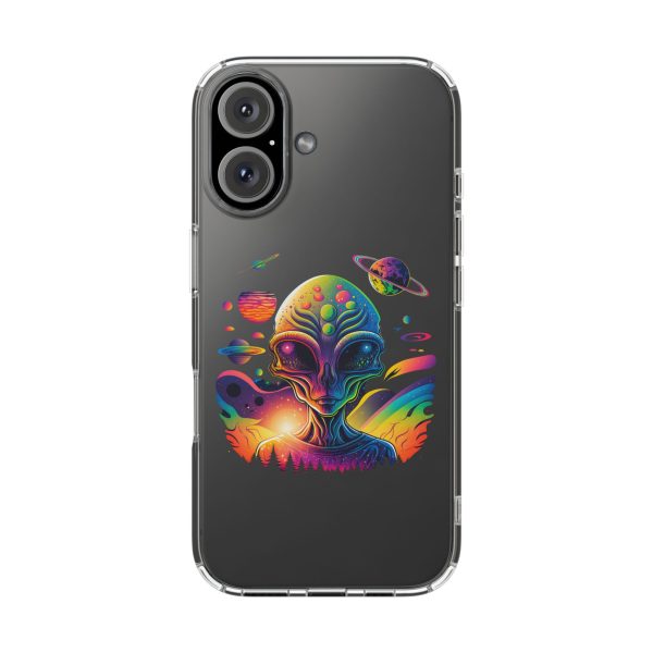 Alien Galaxy Clear Phone Case, Cosmic Phone Cover, Space Lover Gift, Unique Design for iPhone, Galaxy Phone Case - Image 78