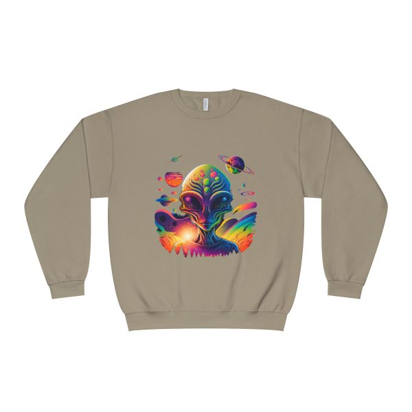 Colorful Alien Space Sweatshirt, Unisex Crewneck Sweatshirt, Perfect for Casual Wear, Gift for Sci-Fi Lovers, Cozy Fall Apparel - Image 17