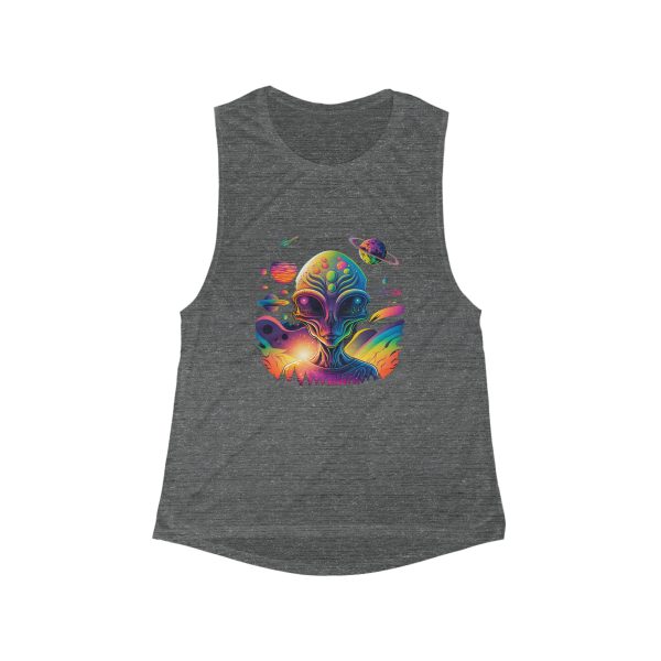 Women's Flowy Scoop Muscle Tank - Image 3