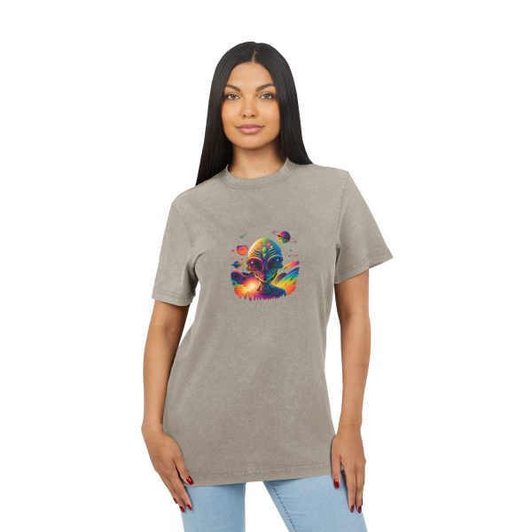 Acid Washed Round Neck Tee - Image 7