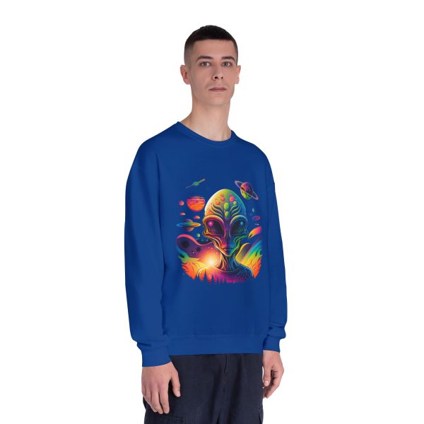 Colorful Alien Space Sweatshirt, Unisex Crewneck Sweatshirt, Perfect for Casual Wear, Gift for Sci-Fi Lovers, Cozy Fall Apparel - Image 55