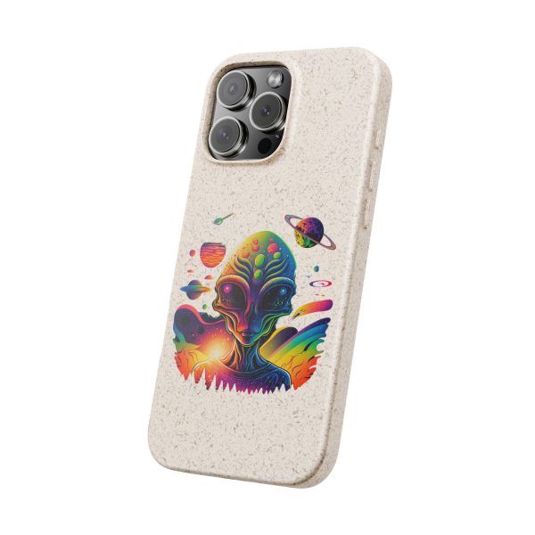 Vibrant Alien Biodegradable Phone Case | Eco-Friendly, Galaxy Inspired, Unique Gift, Trendy Phone Cover, For Space Lovers - Image 206