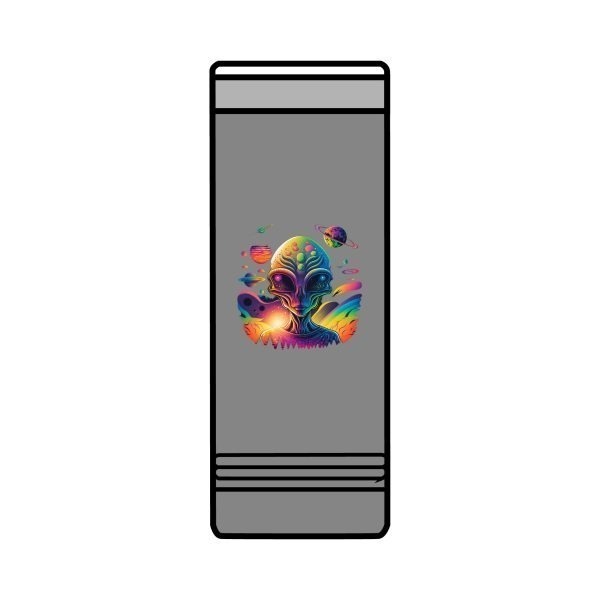 Colorful Alien Skinny Tumbler, 22oz - Cosmic Travel Mug, Unique Gift for Sci-Fi Lovers, Outdoor Adventure, Fun Birthday Gift, Alien Theme - Image 18