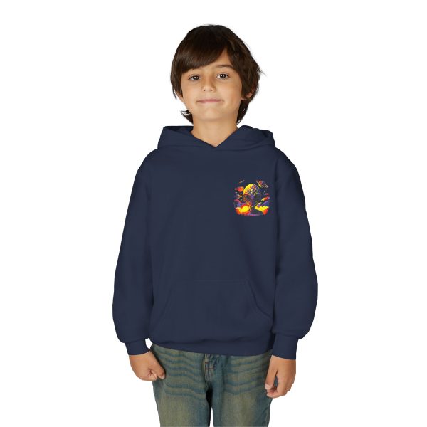 Youth Heavy Blend Hooded Sweatshirt with Colorful Graphic - Image 35