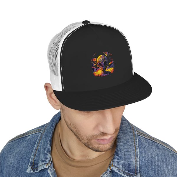 Vibrant Embroidered Trucker Cap, Colorful Hat for Festivals, Outdoor Events, Casual Wear, Unique Gift, Summer Accessory - Image 45