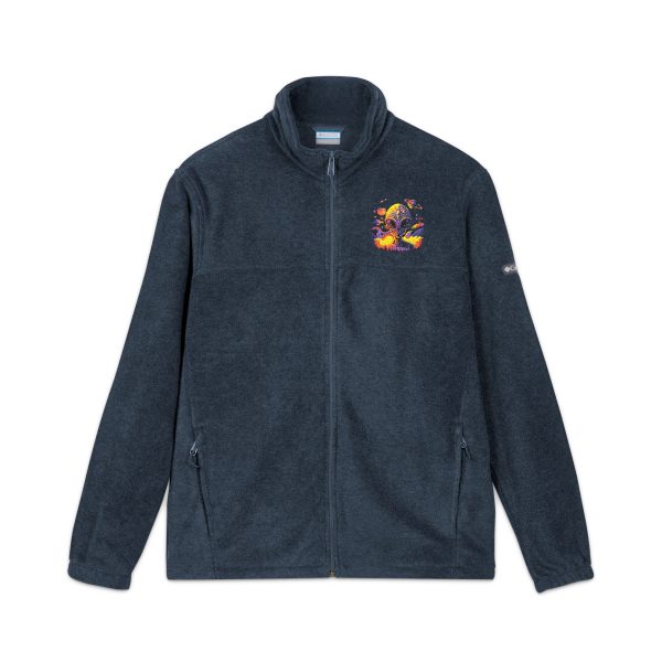 Vibrant Fleece Jacket, Cozy Embroidered Outerwear, Perfect for Outdoor Adventures, Gifts for Adventurers and Nature Lovers - Image 5