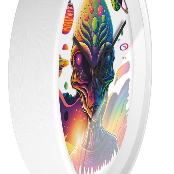 Vibrant Alien Wall Clock, Unique Home Decor, Gift for Sci-Fi Lovers, Colorful Wall Art, Statement Piece for Space Enthusiasts - Image 8