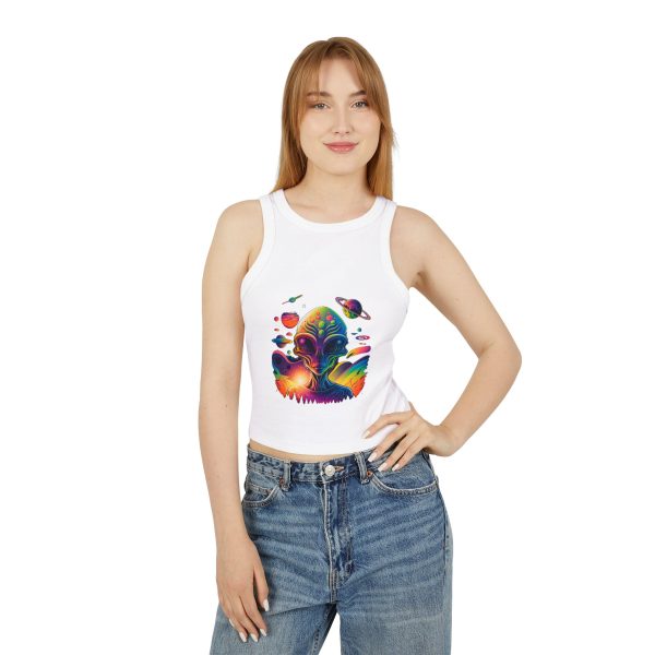 Women's Micro Rib Racer Tank Top - Image 4