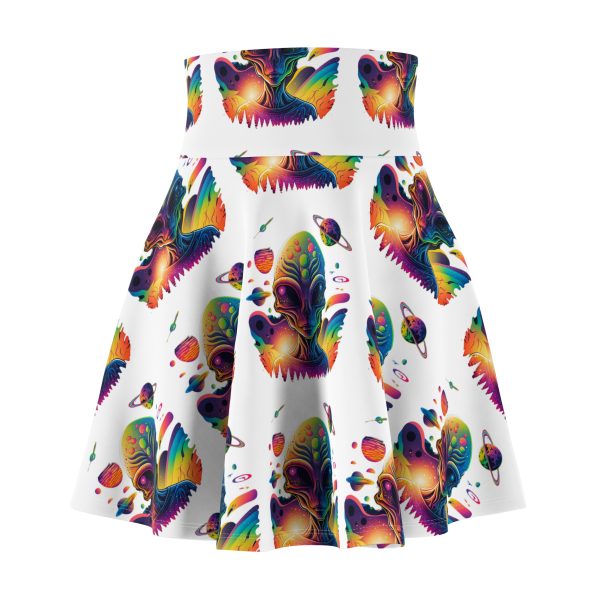 Colorful Butterfly Print Women's Skater Skirt, Fun Summer Skirt, Festival Fashion, Vibrant Skater Skirt, Unique Dance Skirt