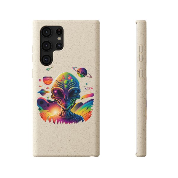 Vibrant Alien Biodegradable Phone Case, Eco-Friendly Galaxy Phone Cover, Unique Gift for Space Lovers, Fun Alien Design, Sustainable [...] - Image 145
