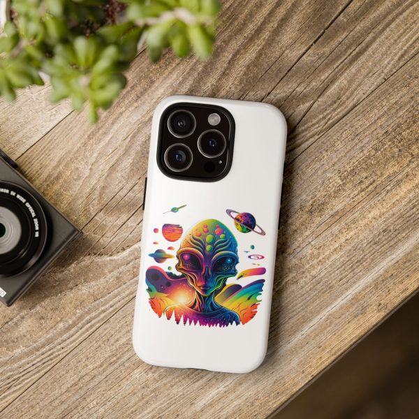 Colorful Alien Phone Case, Galaxy Design, Sci-Fi Accessories, Gifts for Space Lovers, Unique Mobile Cover, Tough Cases - Image 158