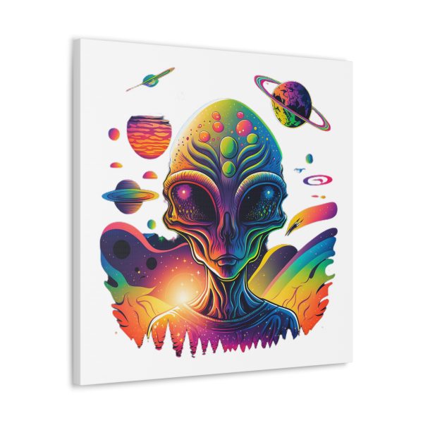 Alien Art Canvas Print, Colorful Wall Decor, Retro Sci-Fi Artwork, Unique Home Accent, Space Lover Gift - Image 34