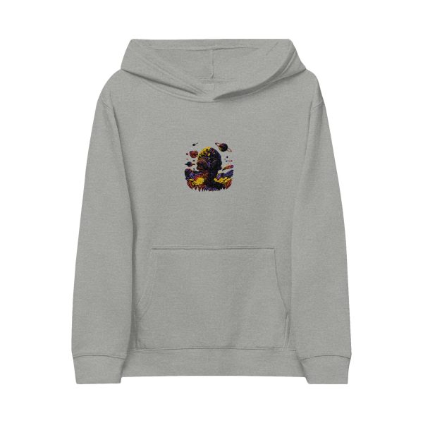 Cozy Kids Fleece Hoodie with Colorful Embroidery - Perfect for Playdates, Birthdays, Gifts, Winter Wear, and Everyday Comfort