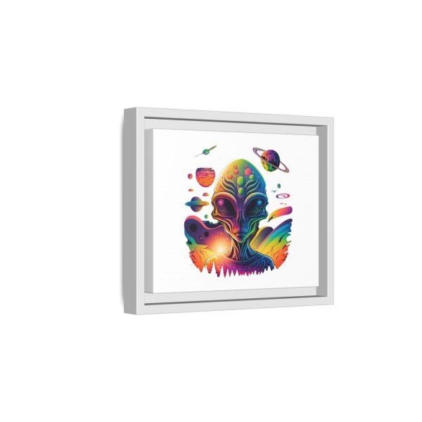 Vibrant Alien Canvas Art Print, Framed Decor for Sci-Fi Lovers, Cosmic Wall Art, Colorful Home Decoration, Unique Gift Idea - Image 210