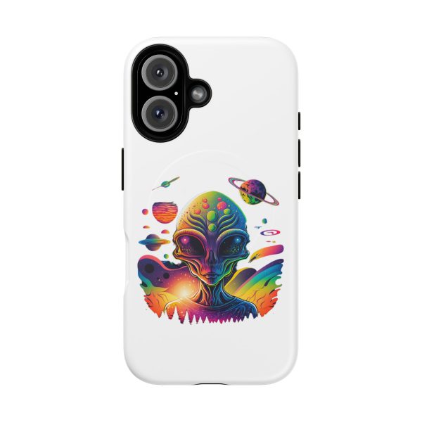 Vibrant Alien Phone Case - Funky Tough Magnetic Cover for Teens, Outer Space, Gift for Sci-Fi Lovers, Unique Cosmic Design - Image 64