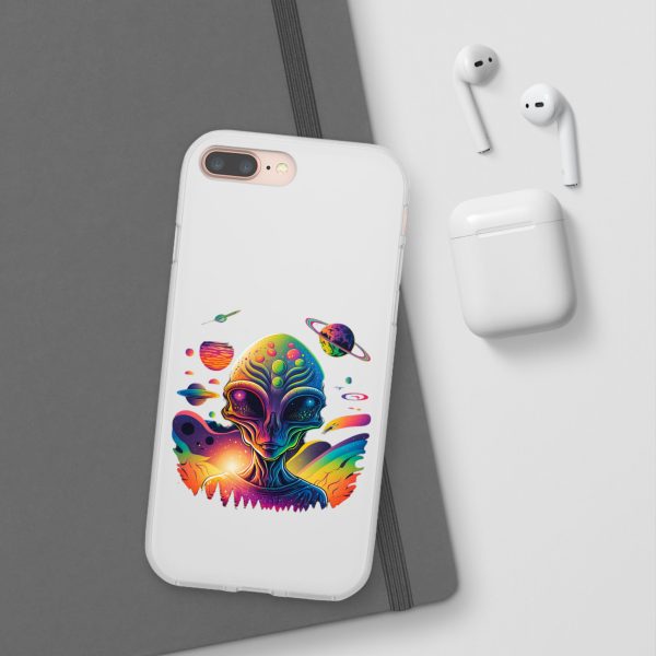 Colorful Alien Galaxy Phone Case, Cosmic Phone Cover, Unique Gift for Space Lovers, Festival Accessory, Astronaut Art Case - Image 6