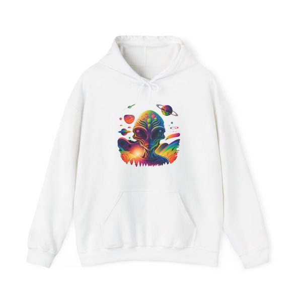 Colorful Cosmic Hoodie, Unisex Hoodie, Space Art Sweatshirt, Comfortable Pullover, Gift for Astronomers, Warm Hoodie for All Seasons