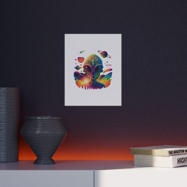 Vibrant Alien Foam Board Art Print, Space Decor, Unique Wall Art, Sci-Fi Home Decor, Gifts for Alien Lovers, Cosmic Alien Poster - Image 40