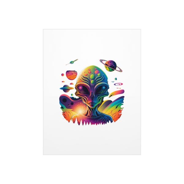 Vibrant Alien Foam Board Art Print, Space Decor, Unique Wall Art, Sci-Fi Home Decor, Gifts for Alien Lovers, Cosmic Alien Poster - Image 41