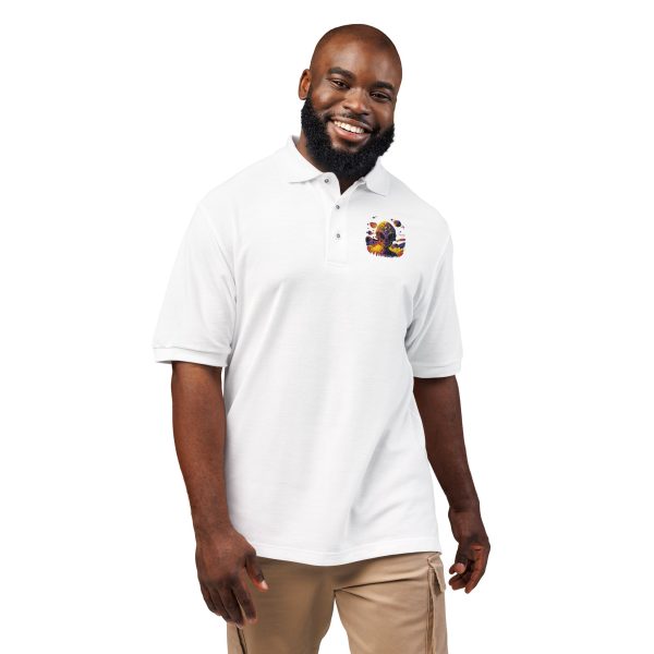 Floral Embroidered Unisex Polo Shirt | Casual Wear, Gift for Him/Her, Summer Style, Outdoor Events, Birthday Gift - Image 16