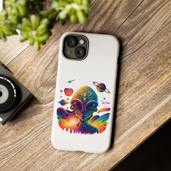 Colorful Alien Phone Case, Galaxy Design, Sci-Fi Accessories, Gifts for Space Lovers, Unique Mobile Cover, Tough Cases - Image 107