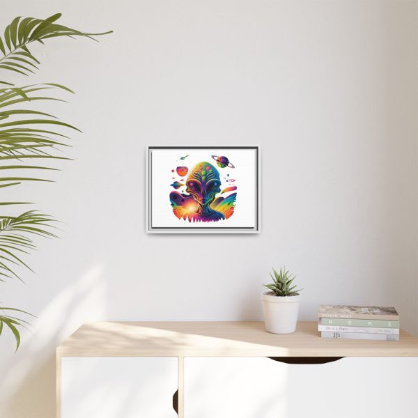 Vibrant Alien Canvas Art Print, Framed Decor for Sci-Fi Lovers, Cosmic Wall Art, Colorful Home Decoration, Unique Gift Idea - Image 79