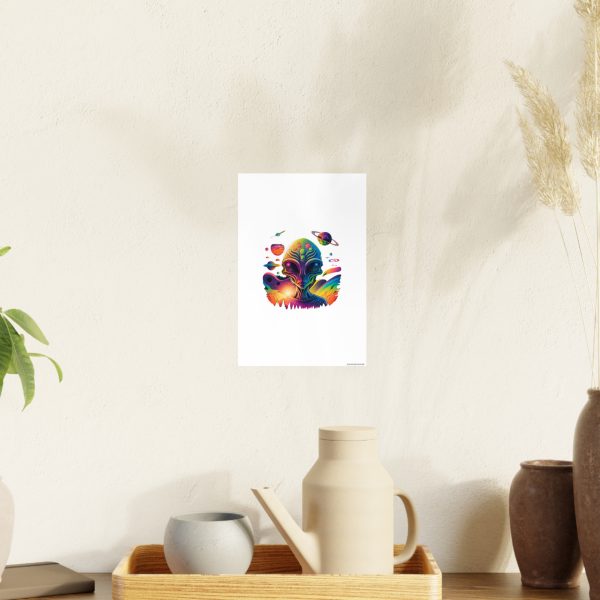 Colorful Alien Art Poster, Psychedelic Wall Decor, Outer Space Prints, Home Decoration, Gift for Sci-Fi Lovers - Image 30