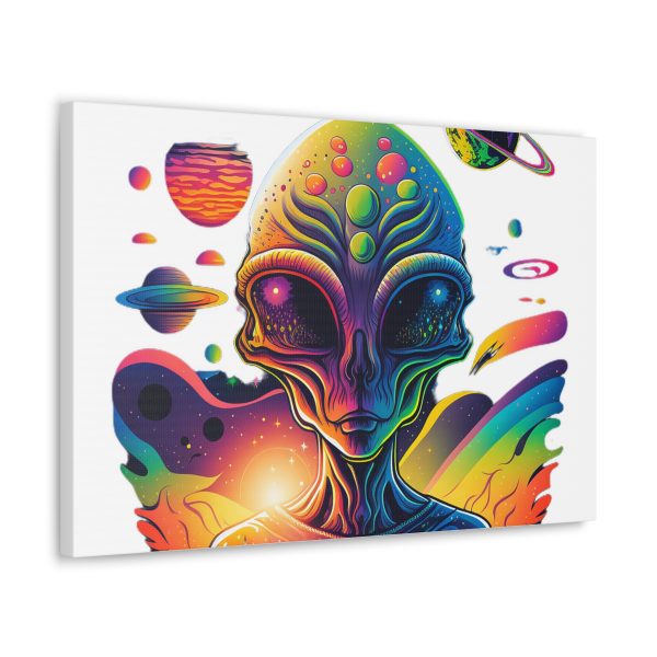 Alien Art Canvas Print, Colorful Wall Decor, Retro Sci-Fi Artwork, Unique Home Accent, Space Lover Gift - Image 54