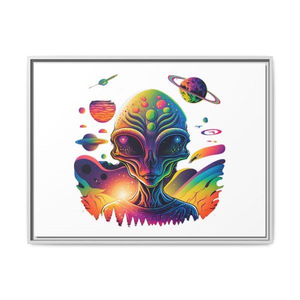 Vibrant Alien Canvas Art Print, Framed Decor for Sci-Fi Lovers, Cosmic Wall Art, Colorful Home Decoration, Unique Gift Idea - Image 109