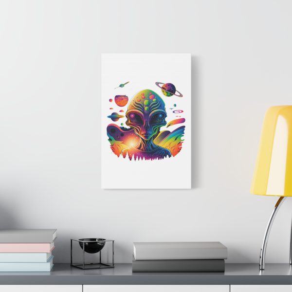 Alien Art Canvas Print, Colorful Wall Decor, Retro Sci-Fi Artwork, Unique Home Accent, Space Lover Gift - Image 15