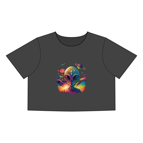 Women's Heavy Faded Crop Tee - Image 5
