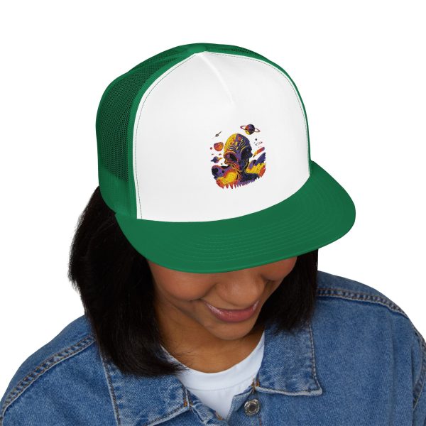 Vibrant Embroidered Trucker Cap, Colorful Hat for Festivals, Outdoor Events, Casual Wear, Unique Gift, Summer Accessory - Image 7