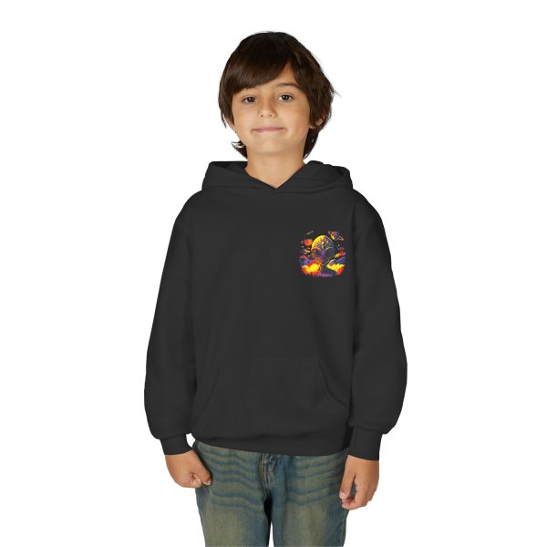 Youth Heavy Blend Hooded Sweatshirt with Colorful Graphic - Image 7