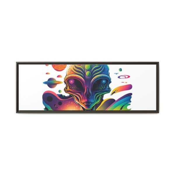 Vibrant Alien Canvas Art Print, Framed Decor for Sci-Fi Lovers, Cosmic Wall Art, Colorful Home Decoration, Unique Gift Idea - Image 185