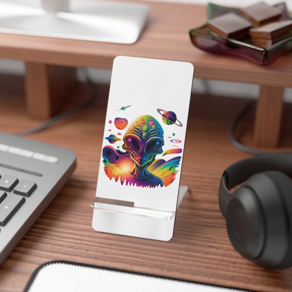 Colorful Alien Smartphone Stand, Desk Accessory, Space Decor, Gift for Tech Lovers, Unique Phone Holder - Image 3