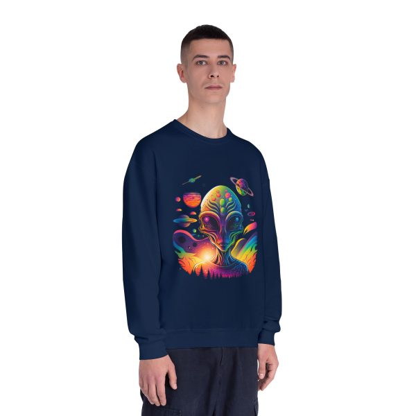 Colorful Alien Space Sweatshirt, Unisex Crewneck Sweatshirt, Perfect for Casual Wear, Gift for Sci-Fi Lovers, Cozy Fall Apparel - Image 47