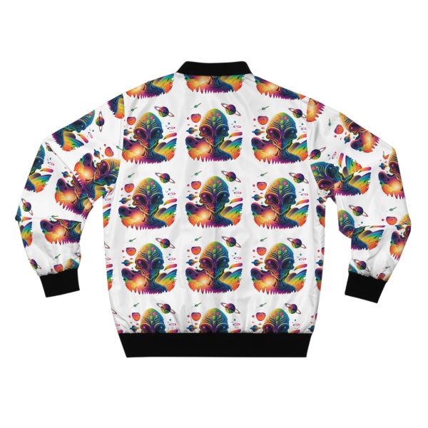 Vibrant Artistic Men's Bomber Jacket, Cozy Fashion Statement, Trendy Streetwear, Unique Gift for Him, Casual Outwear, Perfect for Festivals - Image 2